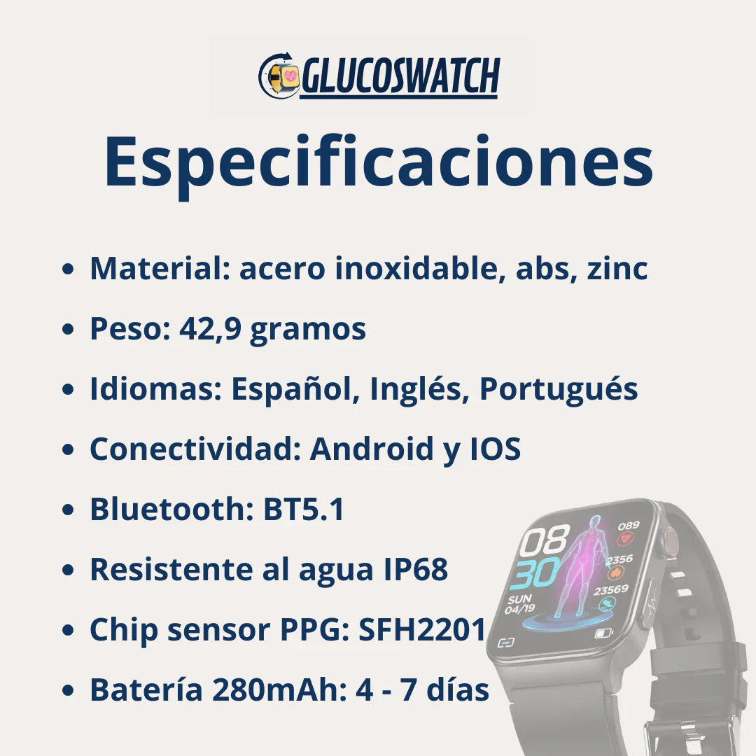 Reloj Inteligente Glucoswatch T500Pro - Promoción 50% Off