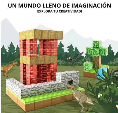 Bloques de Construcción Magnéticos Minecraft®  100 piezas