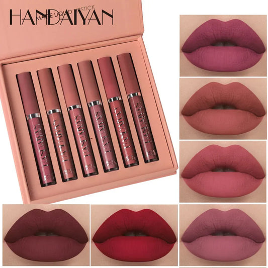 Set Labiales Handaiyan Matte Sexy (A PRUEBA DE AGUA)