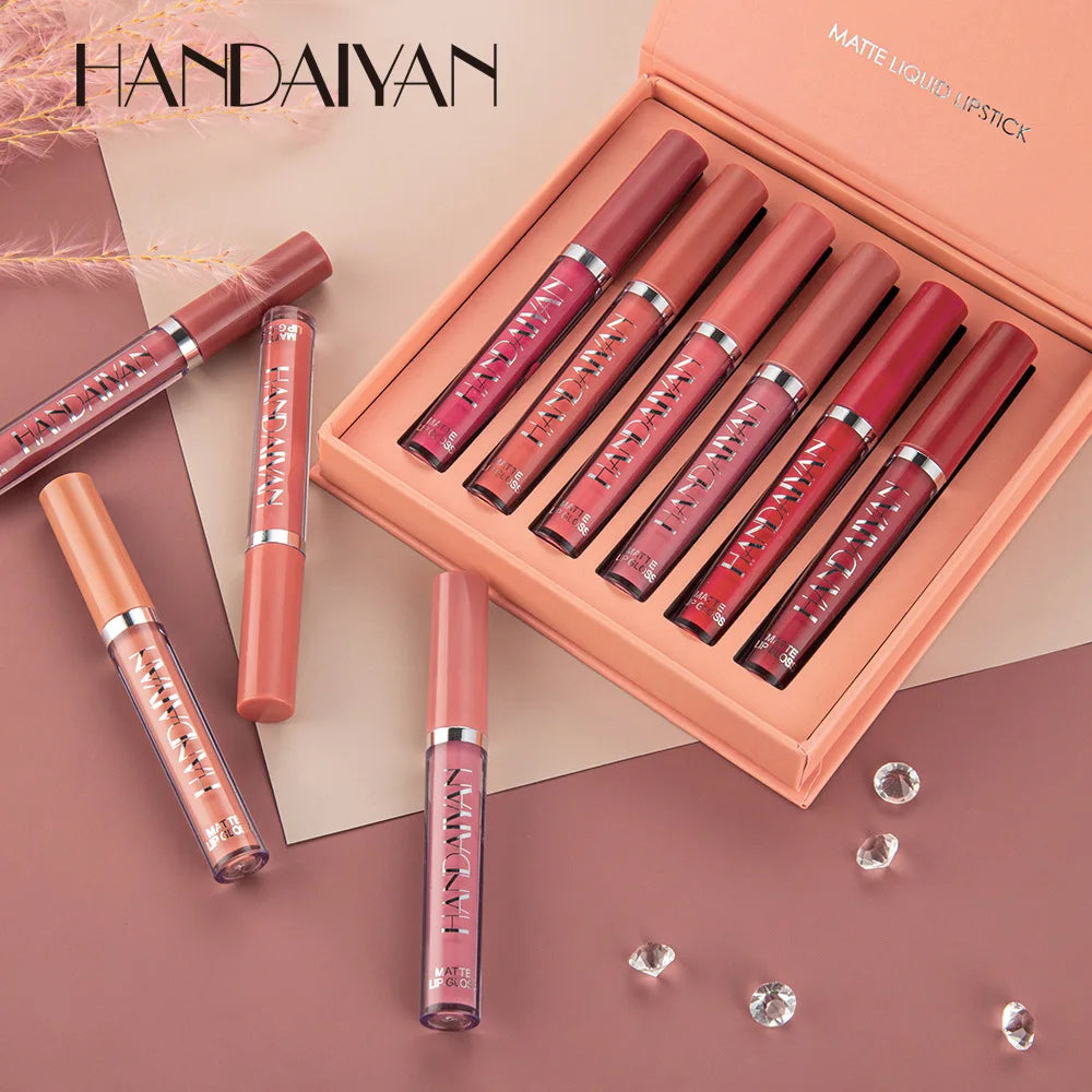 Set Labiales Handaiyan Matte Sexy (A PRUEBA DE AGUA)