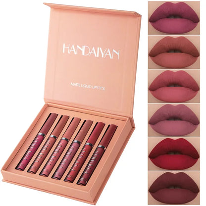 Set Labiales Handaiyan Matte Sexy (A PRUEBA DE AGUA)