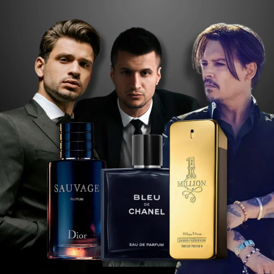 KIT 3 Perfumes Importados - SUAVAGE DIOR | BLEU DE CHANEL | 1 MILLION + Regallo Exclusivo